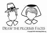 Pilgrim Pilgrims Printouts Puritan Pollock Lori Dawn sketch template