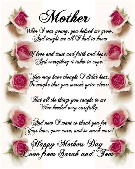 best 30 mothers day poems and quotes