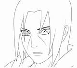 Itachi Uchiha sketch template