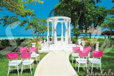 sandals and beaches complimentary wedding package