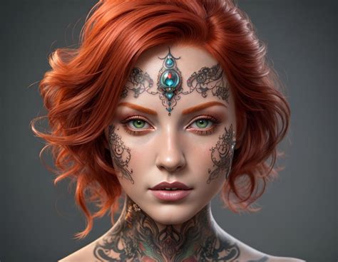 Tattooed Redhead Deep Dream Generator