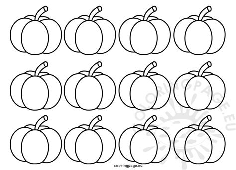 small pumpkin shape template coloring page