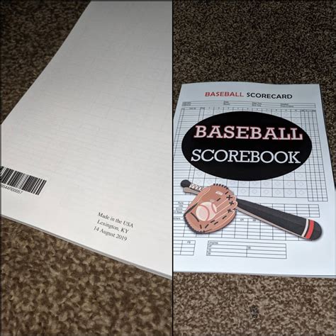 baseball scorebook  bought  amazon  days   received