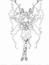 Coloring Pages Pixie Dolly Amy Brown Fairy Fairies Printable Mermaid Sprite Cute Adult Dragon Books Colouring Fantasy Mythical Color Book sketch template