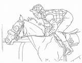 Racehorse sketch template