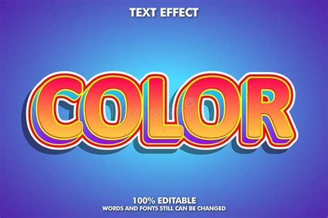 color text effect stock vector illustration  banner