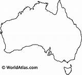 Australien Continent Worldatlas Pointing Kontinent Leere übersichtskarte sketch template