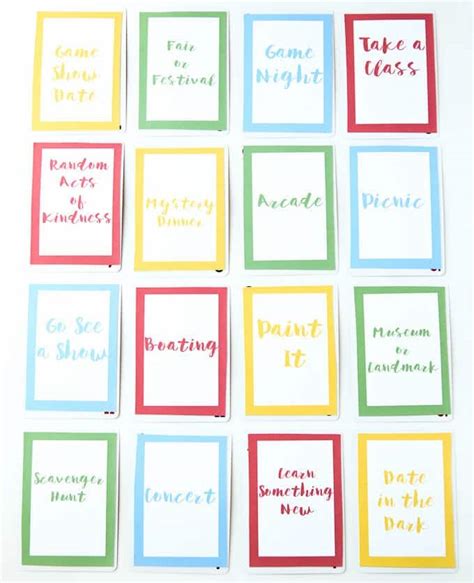 Printable Date Night Deck And 150 Date Night Ideas Play