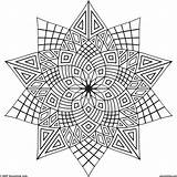 Coloring Geometric Pages Adults Adult Popular Kids Colouring Pattern sketch template