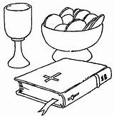 Brood Wijn Eucharistie Bijbel Jezus Kinderwoorddienst Hemels sketch template