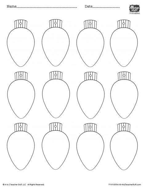 christmas light template printable google search christmas crafts