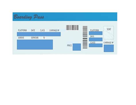 printable boarding pass template  printable templates