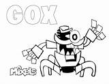 Mixels Gox Educative sketch template