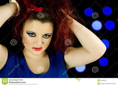 teenage girl holding hair  stock image image  fairy caucasian