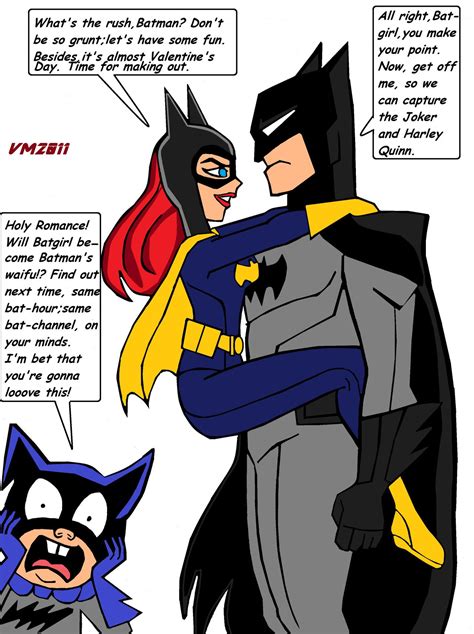 Batman And Batgirl Valentine Sillyness By Vectormagnus2011