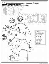 Spanish Coloring Easter Reviews Srta Novices Feliz Pascua sketch template
