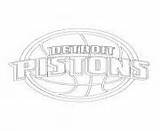 Nba Coloring Pages Logo Pistons Sport Detroit Printable sketch template