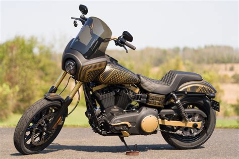 harley davidson fxdls dyna  rider  custom goldblack