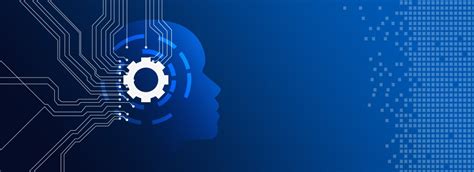 blue business tech artificial intelligence banner background artificial intelligence blue