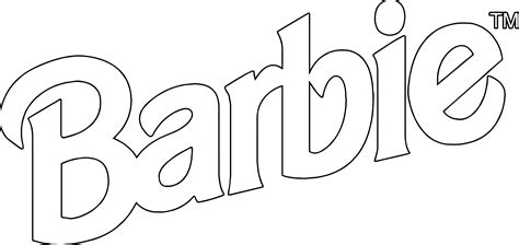 barbie logo  text coloring page images   finder