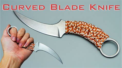 knife making curved blade knife  finger ring youtube