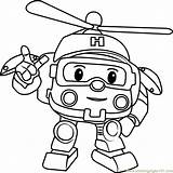 Coloring Robocar Poli Helly Pages Cartoon Coloringpages101 Terry Pdf Printable sketch template