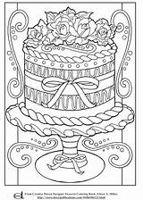 Coloring Pages Colouring Adult Printable Cake Wedding Adults Fancy Sheets Grown Ups Clipart Color Food Colorier Print Kids Cakes Nascar sketch template