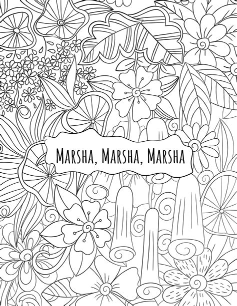 dbt inspired coloring page etsy