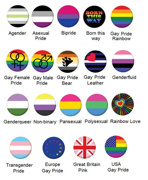 lgbt asexual bisexual gay pride rainbow pansexual transgender button