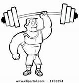 Coloring Pages Weightlifting Getdrawings Fitness sketch template