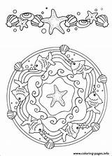 Mandala Coloring Simple Easy Pages Printable sketch template