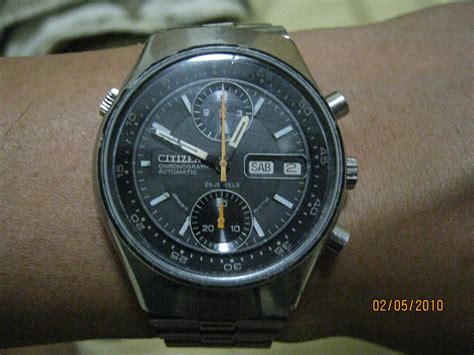vintage watches  sale citizen chronograph playback cal  sold