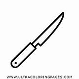 Couteau Faca Colorir Couteaux Pisau Utensilios Cuchillo Kartun Dapur Clipartmag Ultracoloringpages sketch template