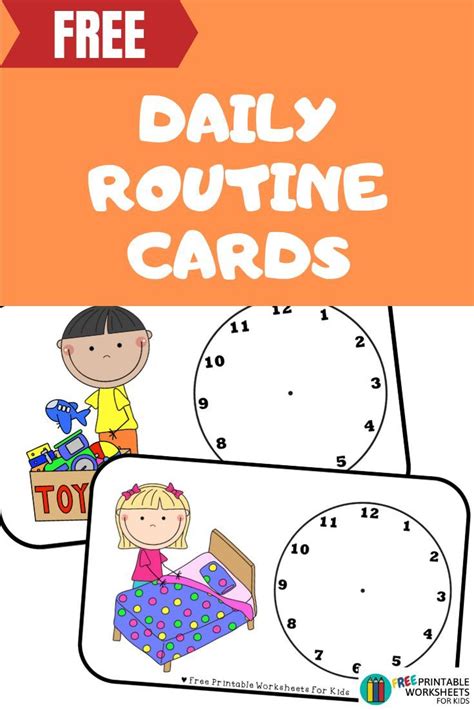 daily routine cards routine cards