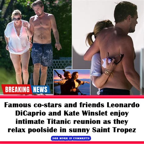 famous co stars and friends leonardo dicaprio and kate winslet enjoy