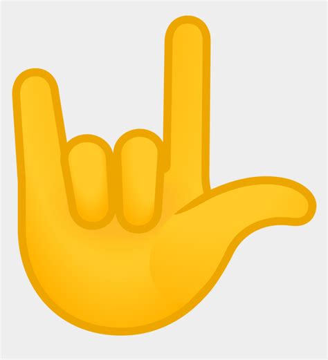 rock hand sign emoji