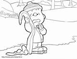 Peanuts Linus Visit sketch template