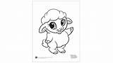 Baby Coloring Sheep Cute Animals Animal Leapfrog Lamb Print Printable sketch template