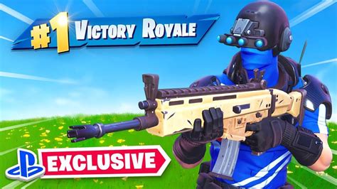 exclusive ps fortnite skin gameplay youtube