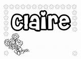 Coloring Name Pages Names Girls Claire First Color Print Kids Tons Boys Coloring4free Sheets Printable Emily Their Spelling Both School sketch template