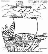 Pirate Ship Coloring Pages Kids Print Step Drawing Getdrawings Pirateship sketch template