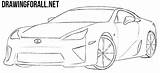 Draw Lexus Lfa Drawing Car Side Drawingforall Line Back Ayvazyan Stepan Tutorials Cars Posted sketch template