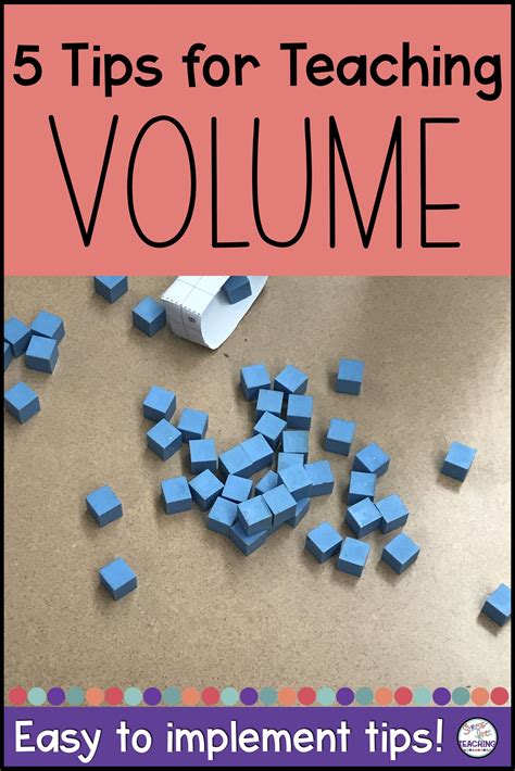 tips  teaching volume teaching volume volume math  grade math