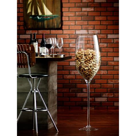 Red Vanilla Giant Display White Wine Glass Wayfair Giant Wine Glass