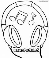 Headphones Coloring Pages Microphone Outline Colouring Drawings 12kb 1000px Template Microphones Colorings sketch template