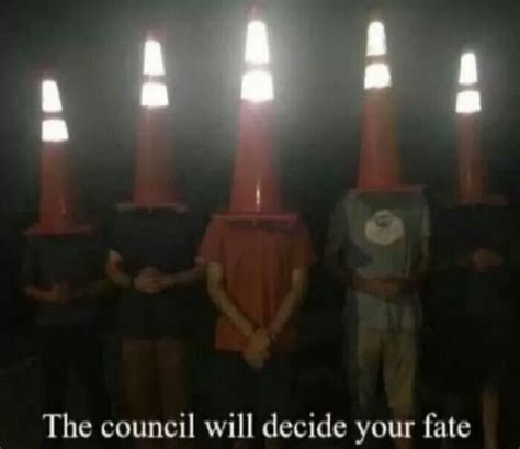 the council of cone heads mood pics cursed images memes