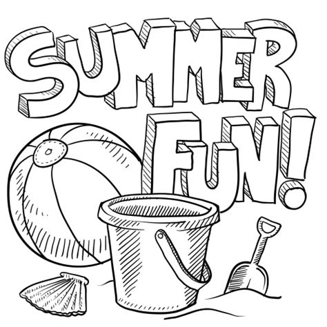 summer fun coloring page kidspressmagazinecom