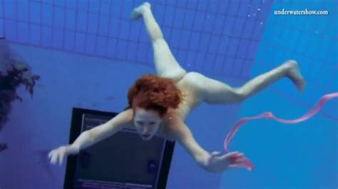 Curly Hair Redhead Swims And Looks Sexy Alpha Porno