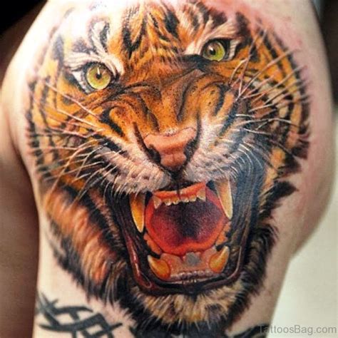 50 Impressive Tiger Tattoos On Shoulder Tattoo Designs –