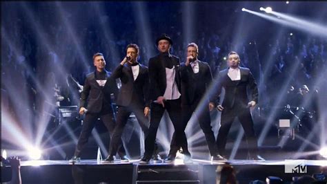 Justin Timberlake Joined By Nsync On Stage At Vmas